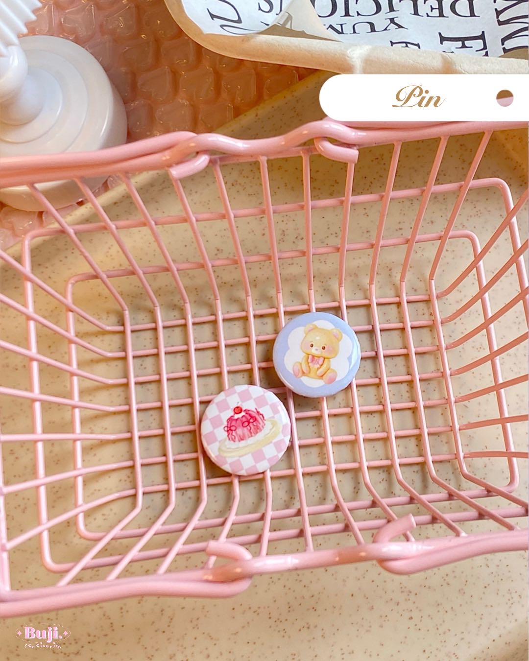 Pin (Set) เซ็ตเข็มกลัดจิ๋ว สามารถนำไปกลัดติดตกแต่งกระเป๋า เสื้อผ้าและอื่นๆ เพิ่มความน่ารัก