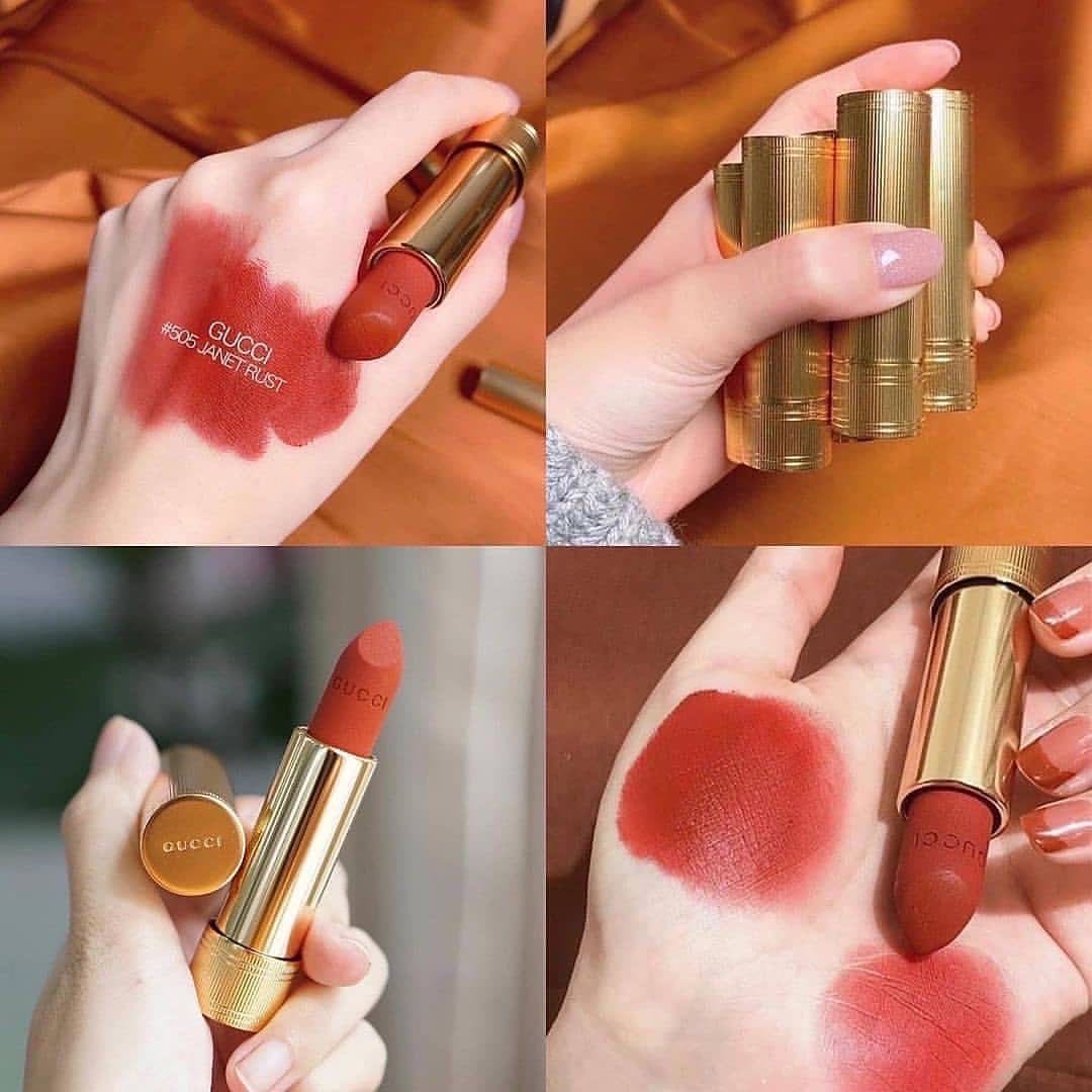  สี505 Jenet Rust ❤️Gucci Matte Lipstick