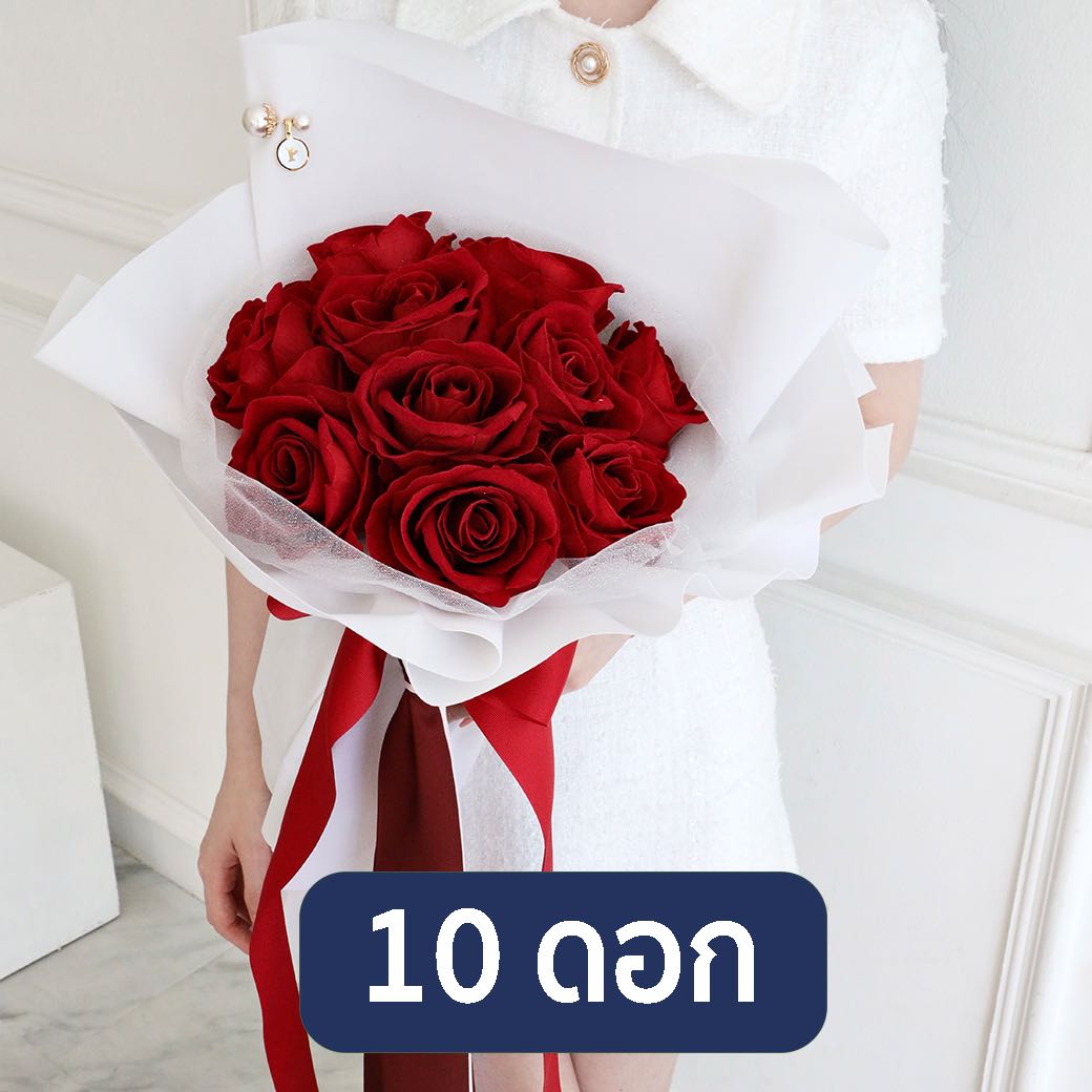 10 Roses (ruby color)