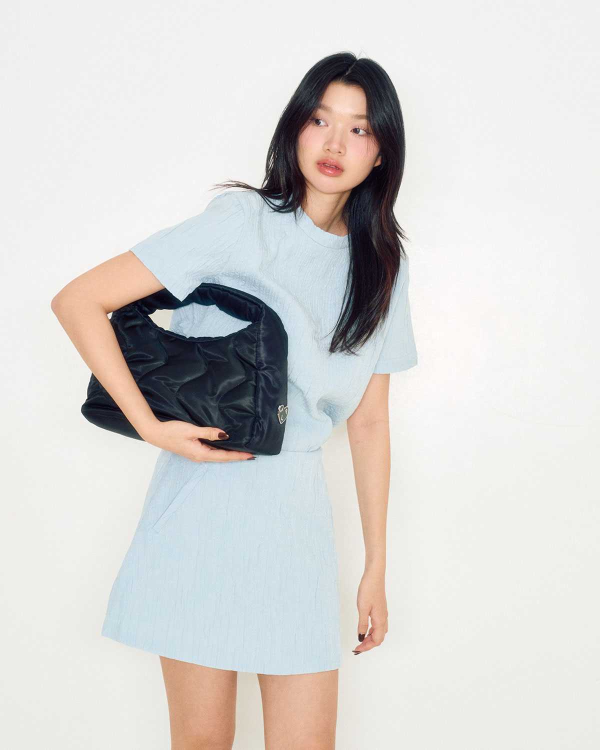 (LIMITED) MACARON top & JURI skirt - cutie crinkle fabric