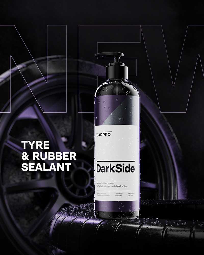 CAPRO New!! Darkside  ผลิตภัณท์ซีลแลนท์สำหรับเคลือบผิวยางและพลาสติกสีดำ ขนาด 50ml, 500ml, 1L