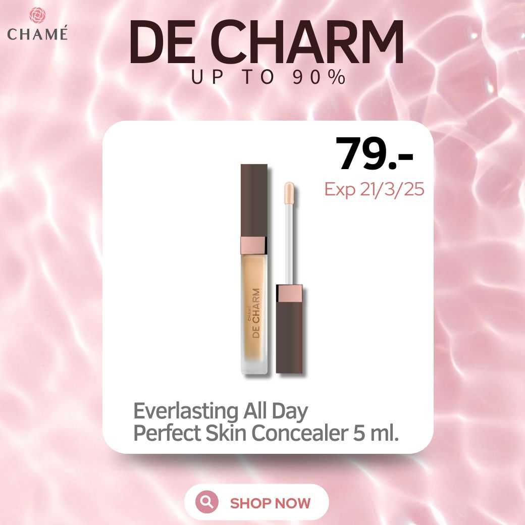 [Exp 21/3/25] DE CHARM Everlasting All Day Perfect Skin Concealer มี 3 เฉดสี