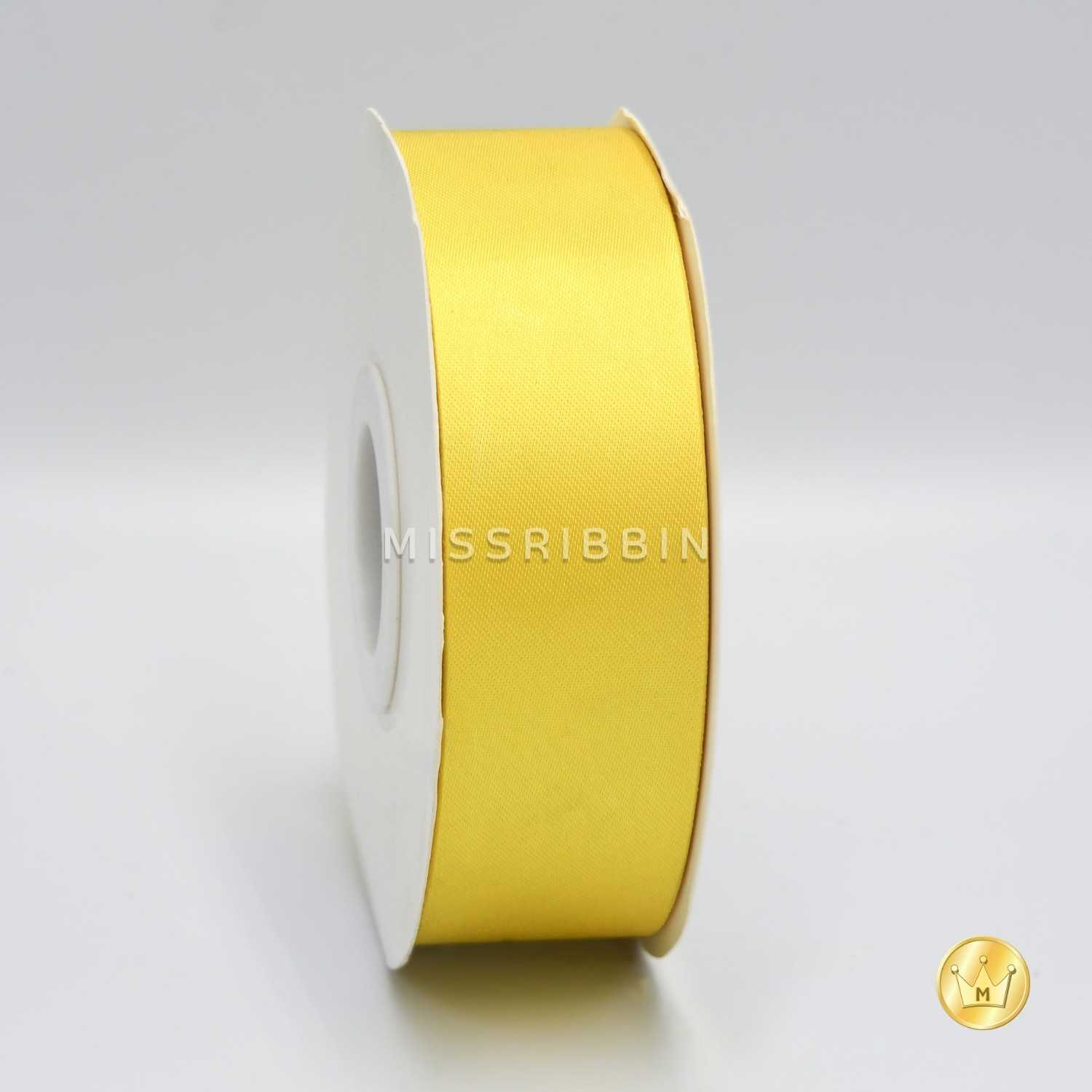 ริบบิ้นผ้าต่วน (สี 401) ม้วนยาว 50/200หลา ขนาด 12 15 21 30 40 50 60มม.