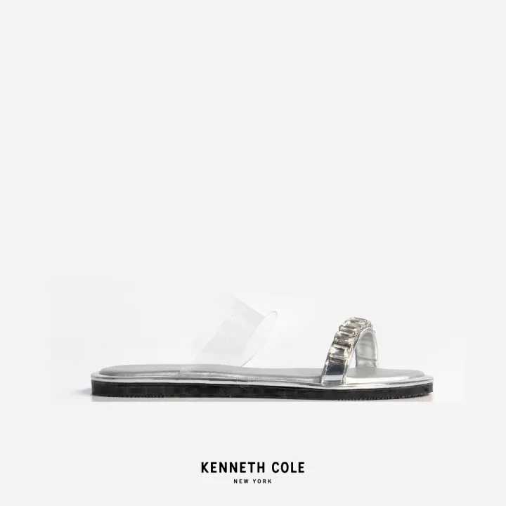KENNETH COLE รองเท้าแตะผู้หญิงรุ่น JAMILLIE DIAMOND Silver สีเงิน ( SAN - RF91086RS-138 )