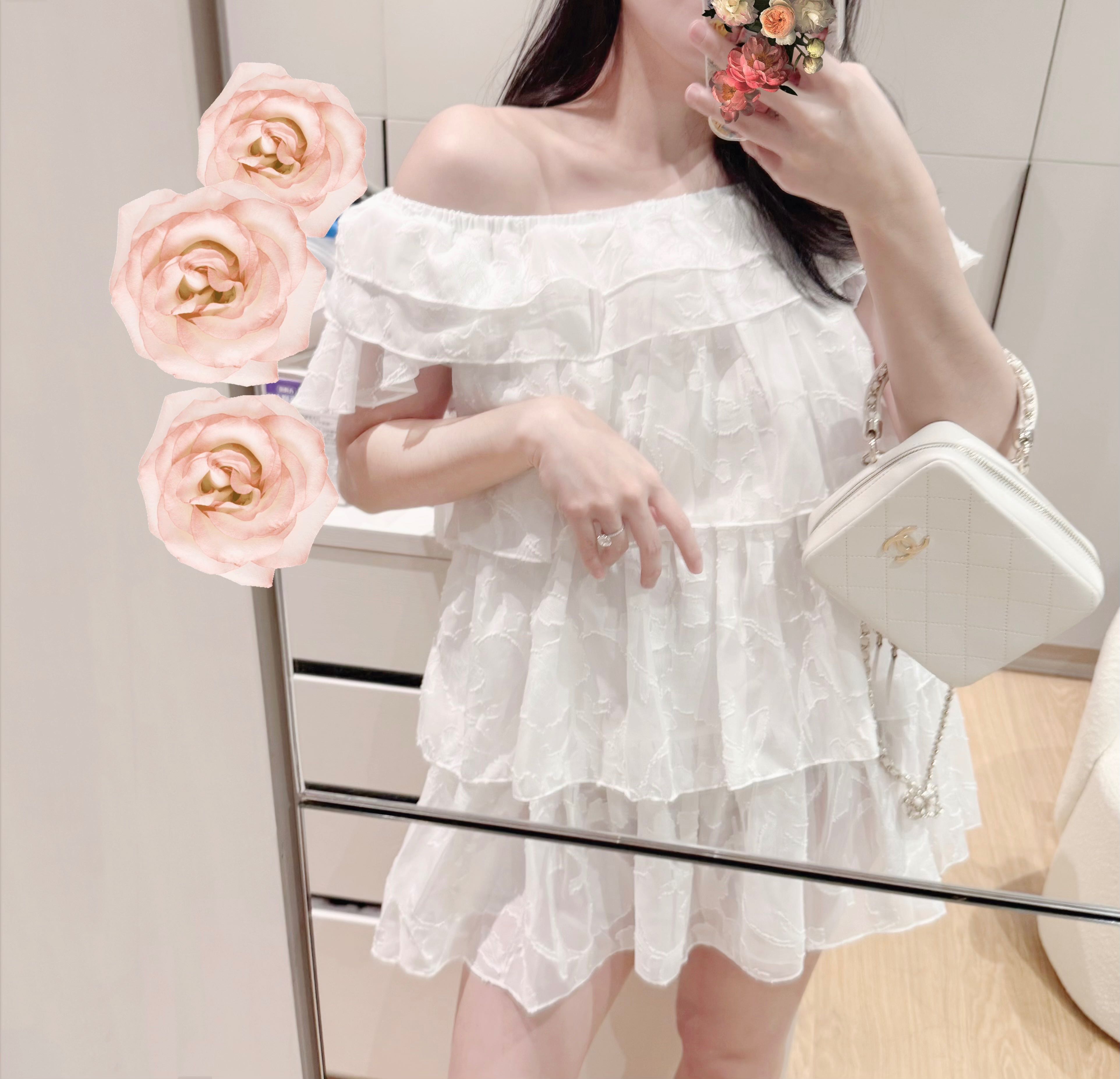 Chiffon cloudy dress 
