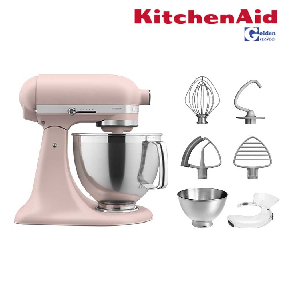 KitchenAid เครื่องผสมอาหารยกหัว Tilt-Head Artisan  5 Qt.หรือ 4.83ลิตร [5KSM195PST]