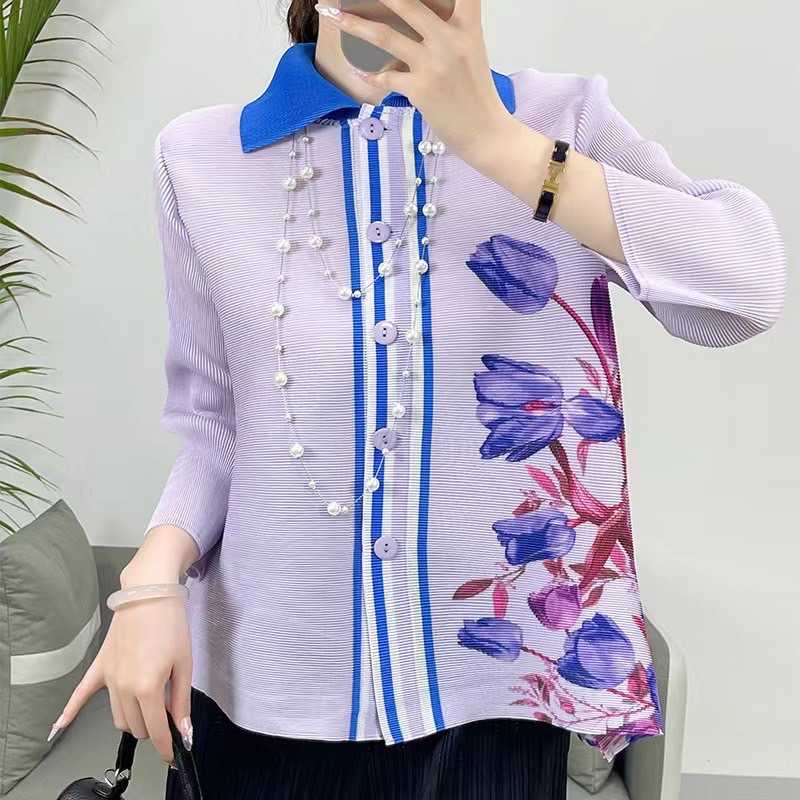 Peatbynisa A446 เสื้ออัดพลีท เนื้อผ้าPolyester100%