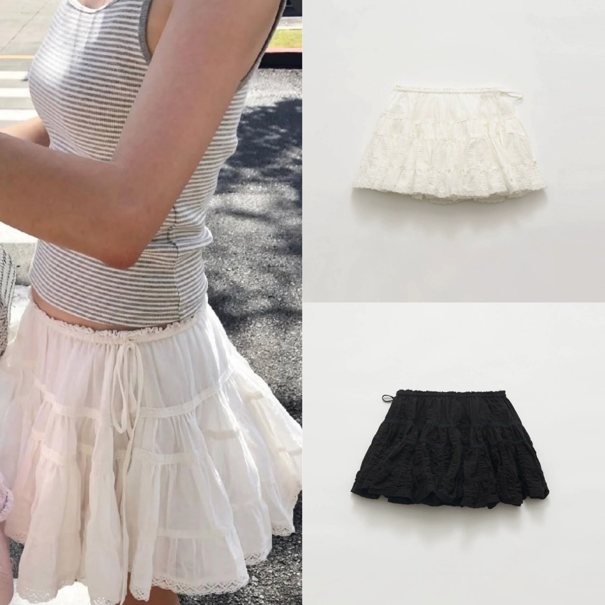 Sweet Lace Puff Skirt สินค้า Made in korea🇰🇷 Pre-order ประมาณ 15 วัน)