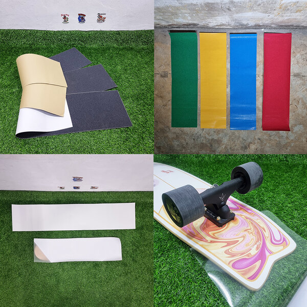 0303 สติ๊กเกอร์กระดาษทราย สเก็ตบอร์ด 84x23cm ไม่มีลาย skateboard grip tape