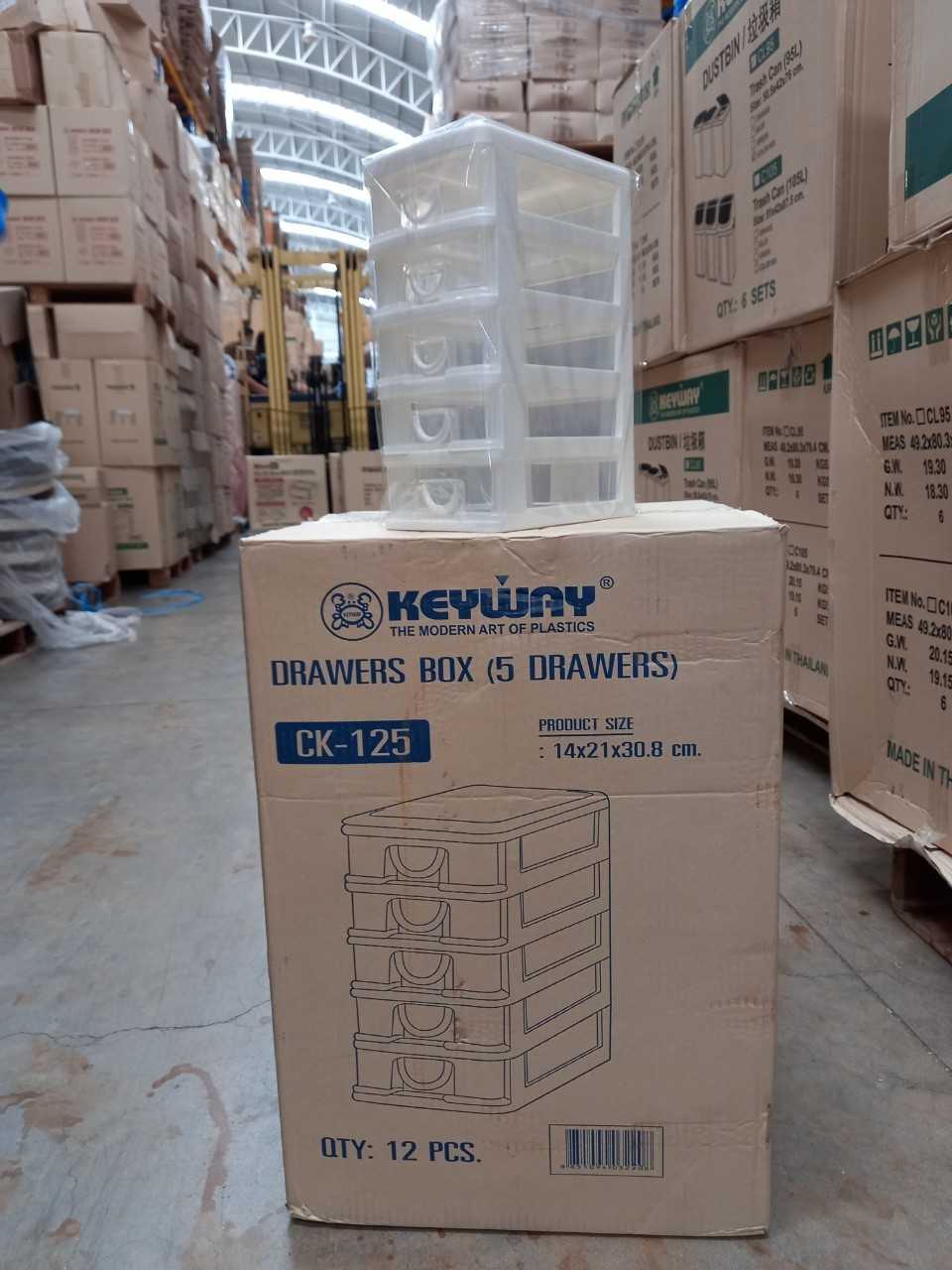 กล่องลิ้นชักมินิ 5 ชั้น  CK-125 บรรจุ 12 / ลังชิ้น /