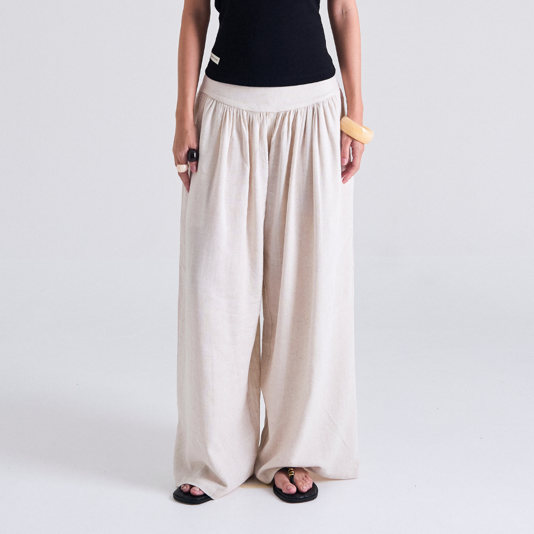 Plush Studios Marbelle Pants กางเกงขายาวทรงขาใหญ่พริ้วสวย ระบายอากาศได้ดี