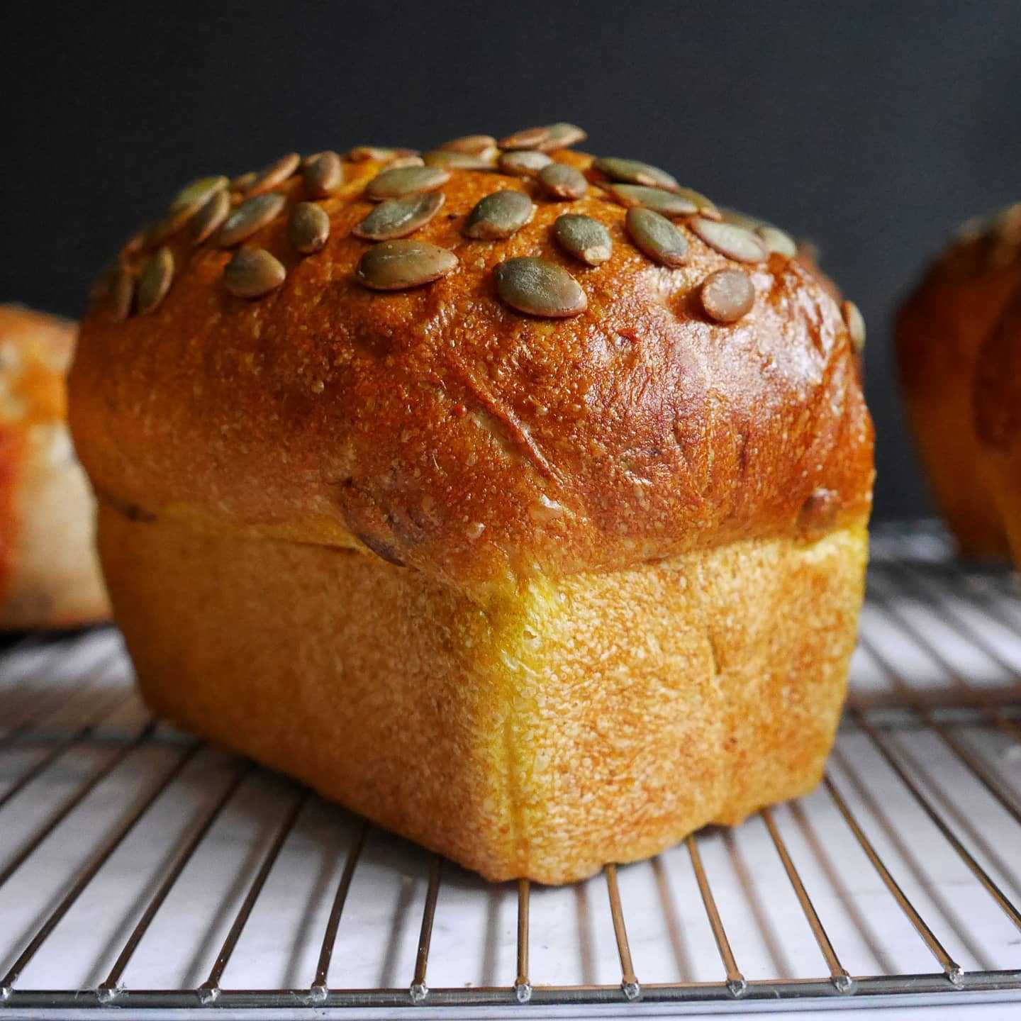 Pumpkin loaf hybrid sourdough