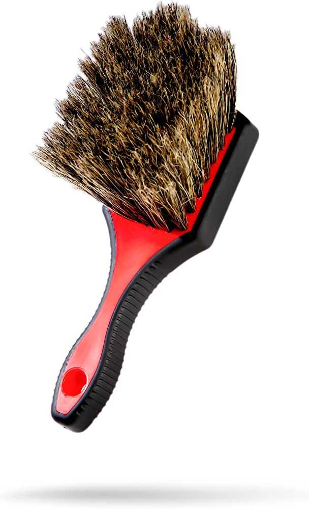 Adam's RubBerized Boars Hair Wheel Face Brush แปรงขนแข็งขนาดใหญ่ สำหรับขัดทำความสะอาดล้อรถยนต์