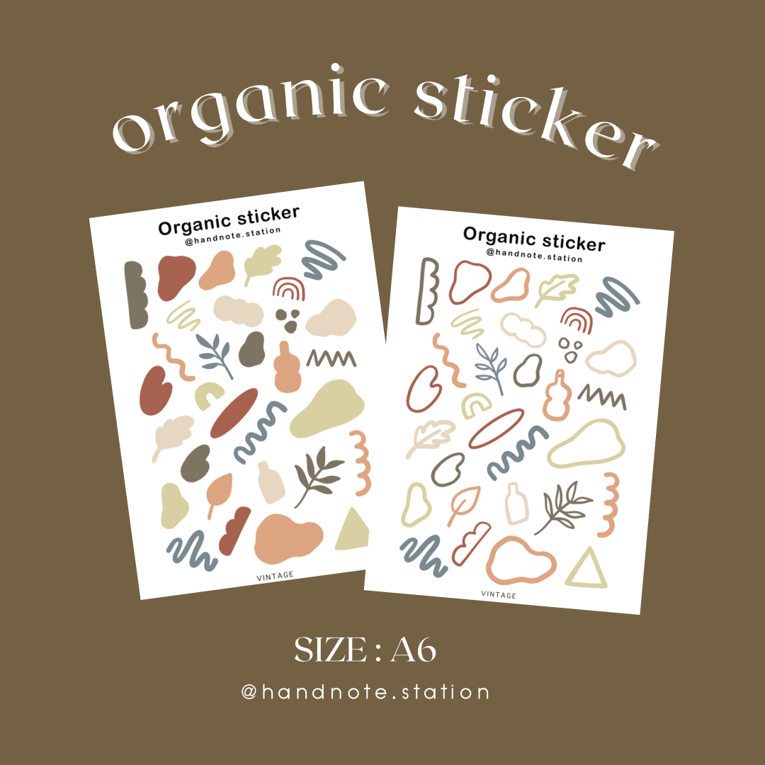 Organic sticker 