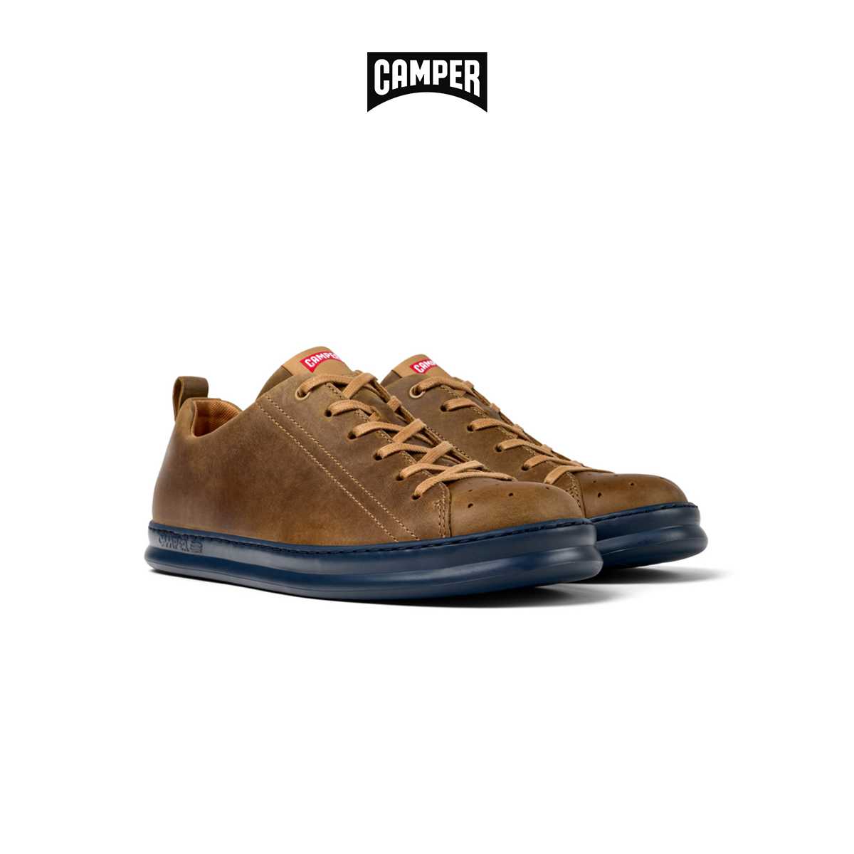 CAMPER รองเท้าผ้าใบ ผู้ชาย รุ่น Runner Four สีน้ำตาล ( SNK -  K100226-142 )