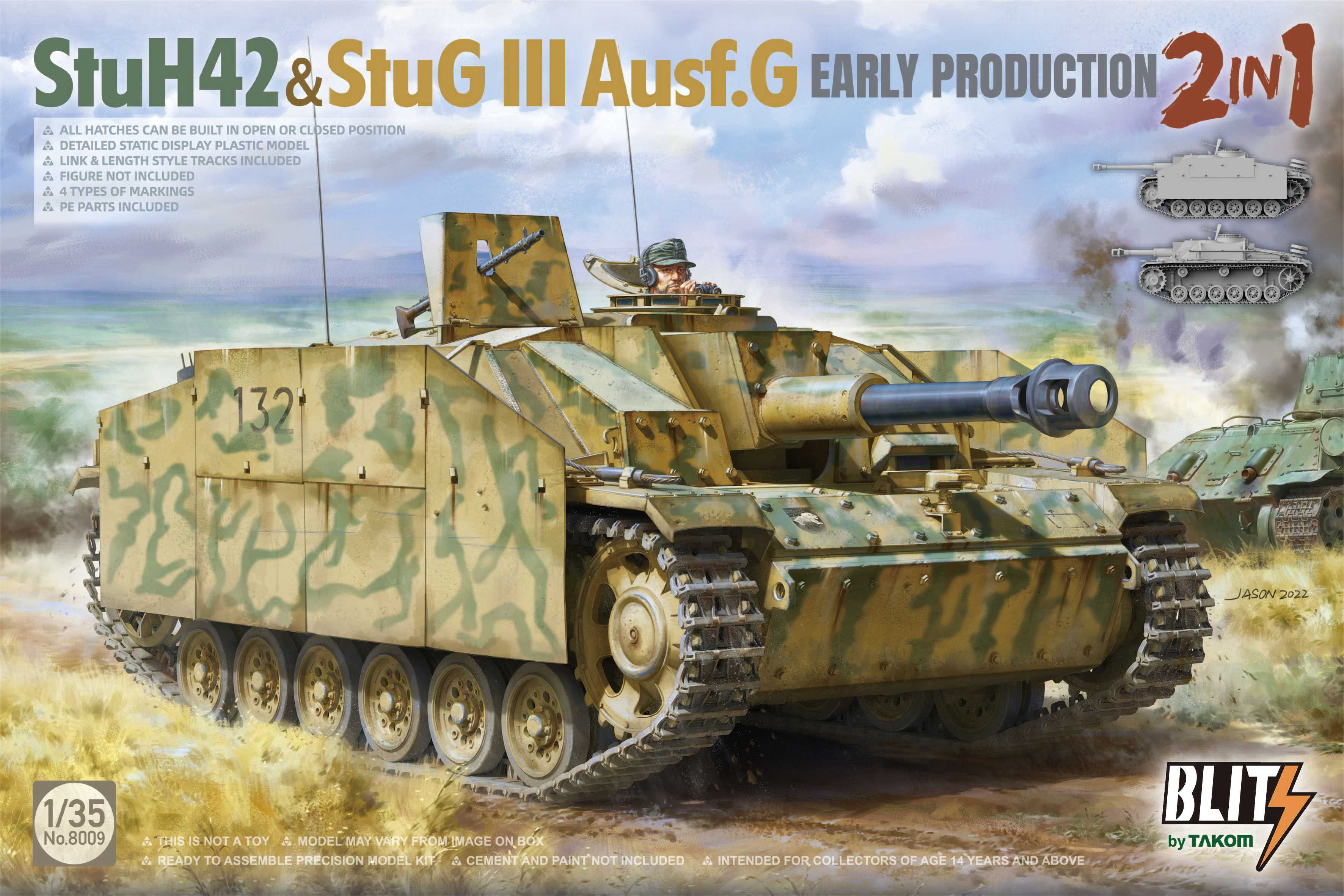1/35 StuH42&StuG III Ausf.G Early Prodution 2 in 1