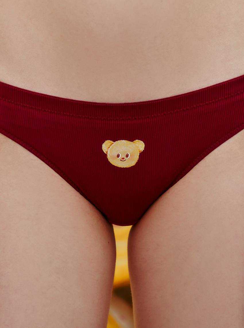 Butterbear x Sabina กางเกงในทรงบิกินี่ รหัส SUL24055RD - สีแดงเข้ม