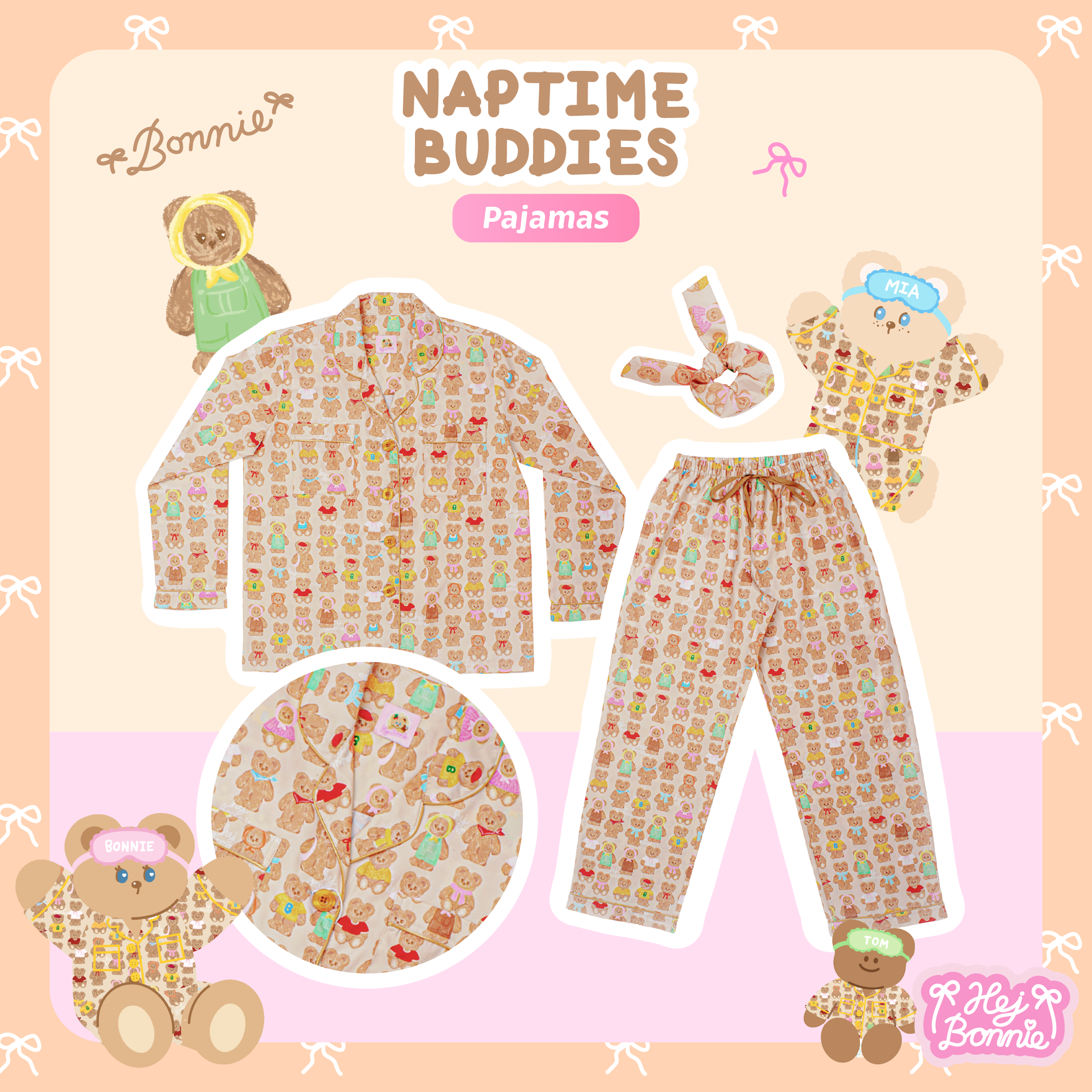 [สำหรับผู้ใหญ่] Naptime Buddies🧸Pajamas | Hej Bonnie Official