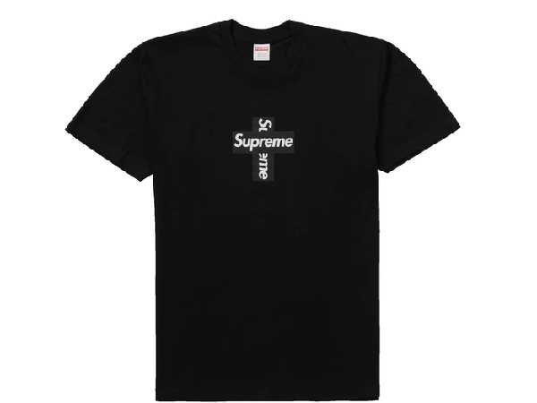 Supreme Cross Box Logo Tee (BLACK)
