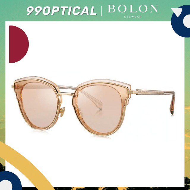 [Clearance Sale] - แว่นกันแดด Bolon รุ่น Carla BL6057 A60 สี Gold Old Rose
