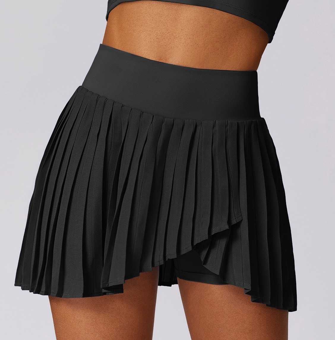 ALO MINI SKIRT / SHORTS  / สีดำ