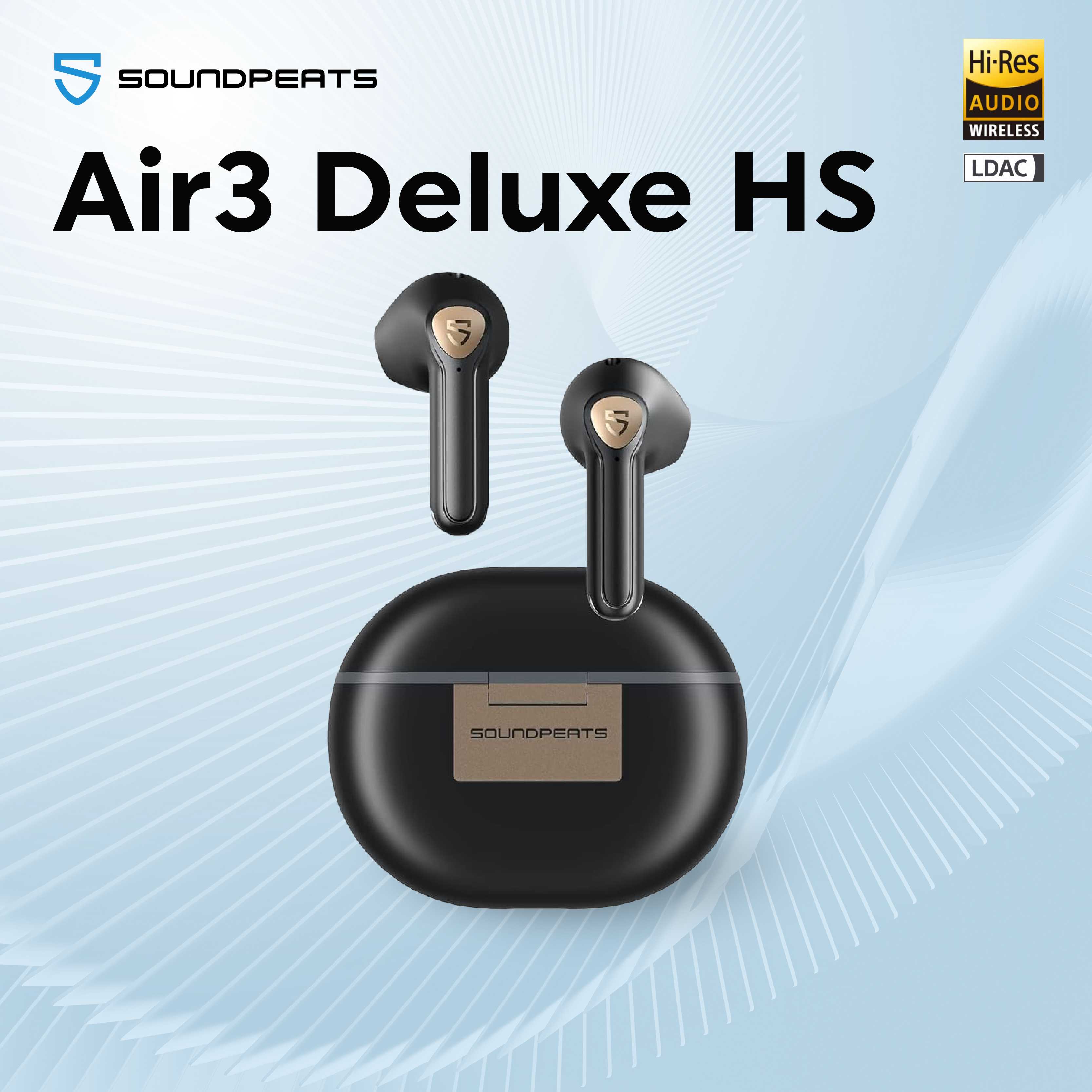 SoundPEATS Air3 Deluxe HS Black หูฟังบลูทูธ หูฟังไร้สาย True Wireless Earphone