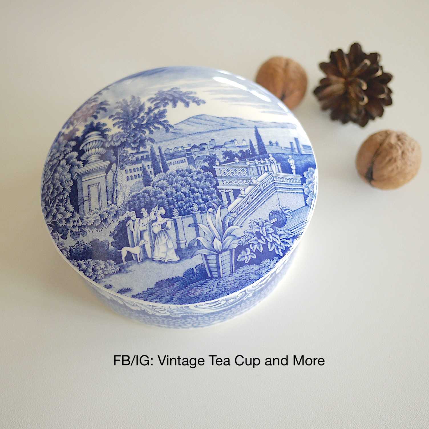 ตลับ Spode Blue Room Byron View