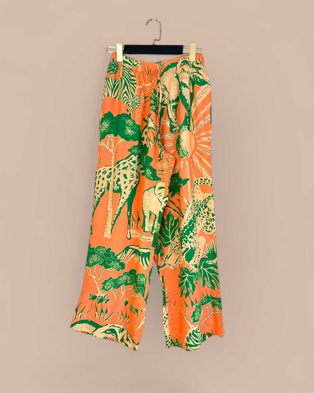 Elastic Pants Tropical Safari