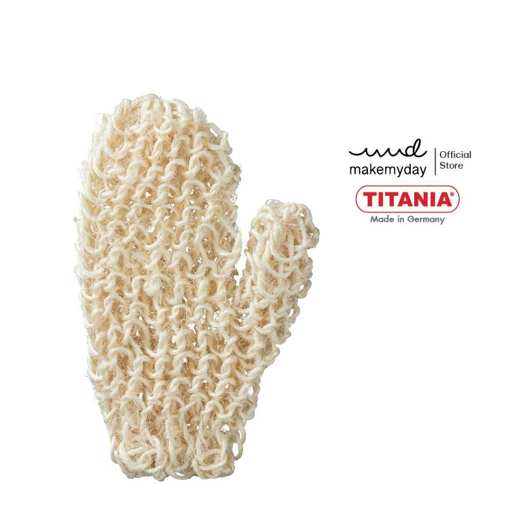 TITANIA ถุงมืออาบน้ำสำหรับขัดตัว นำเข้าจากเยอรมันนี (Bath and massage mitt)