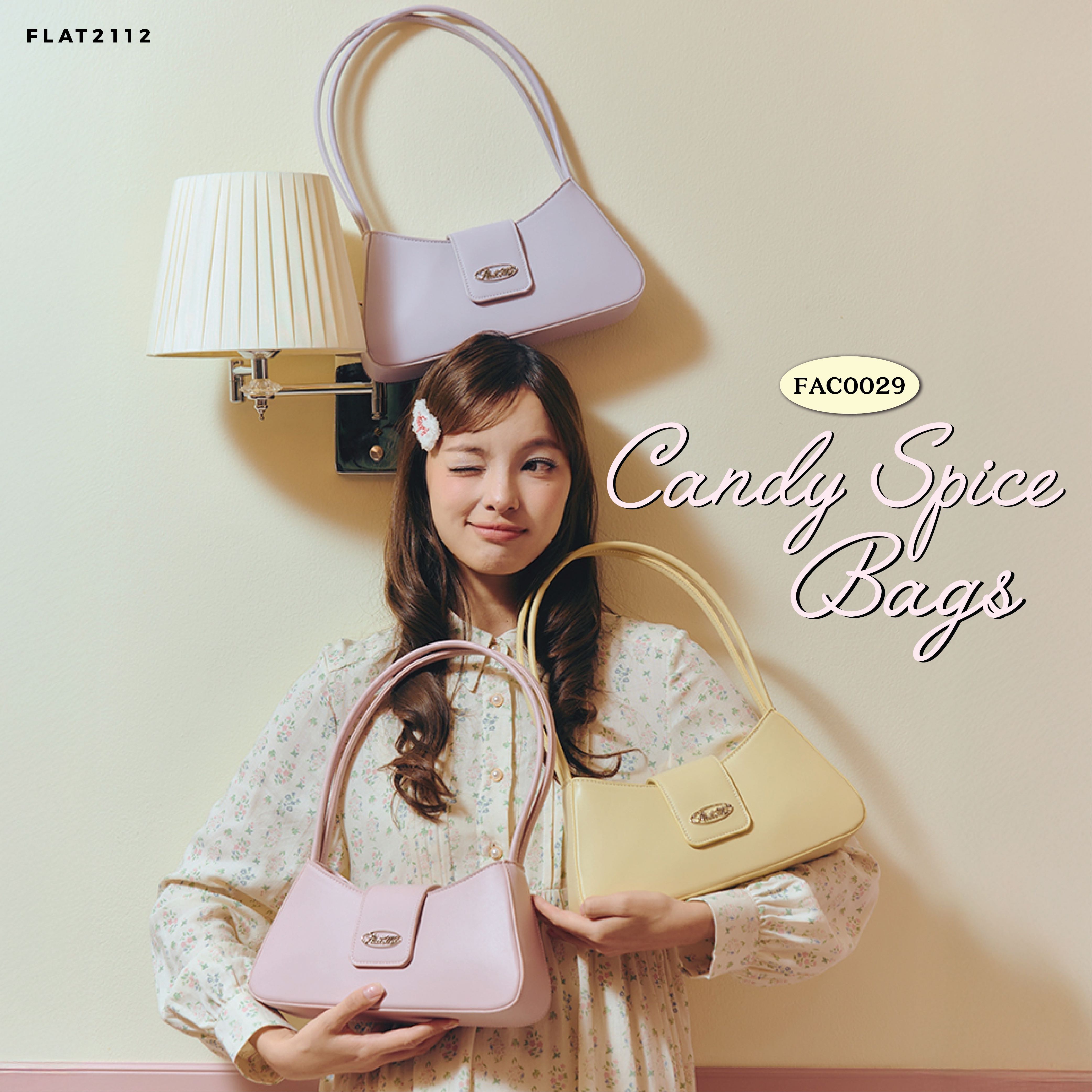 FLAT2112 FAC0029 : CANDY SPICE BAGS กระเป๋าสะพาย กระเป๋าผู้หญิง แฟชั่นผู้หญิง กระเป๋า