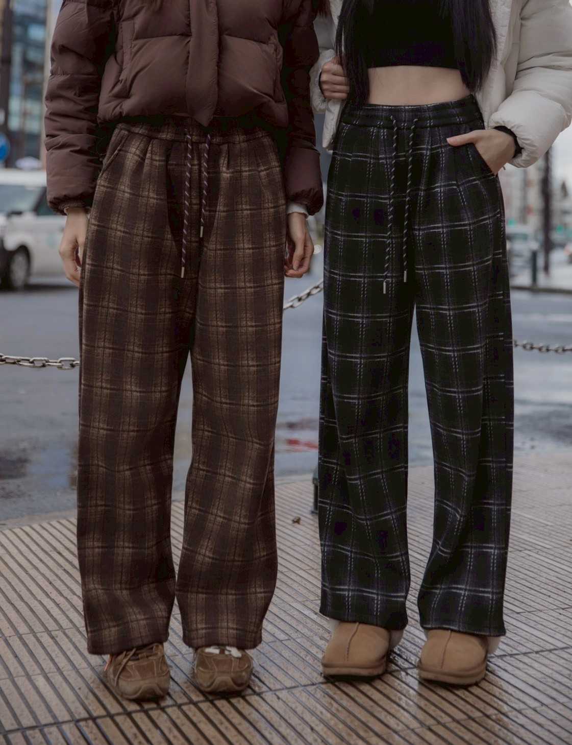 SW29 Rooka Chill Check Trousers กางเกงลายสก๊อตบุขน