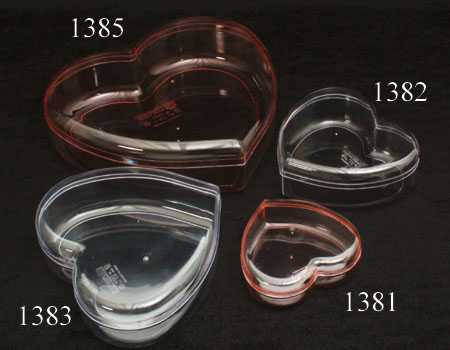 P111RW1382CL กล่องแข็งรูปหัวใจกลาง No.1382 ปลีก 1ใบ