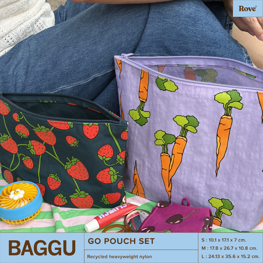 BAGGU Go Pouch Set - Carrots & Berries