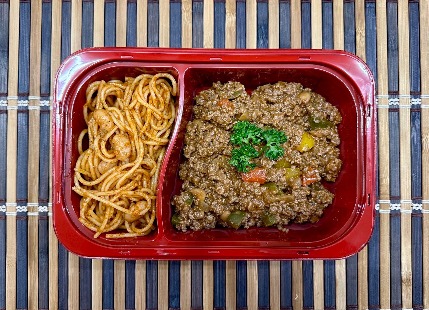 HighPro Beef Mexican Chili with Spaghetti