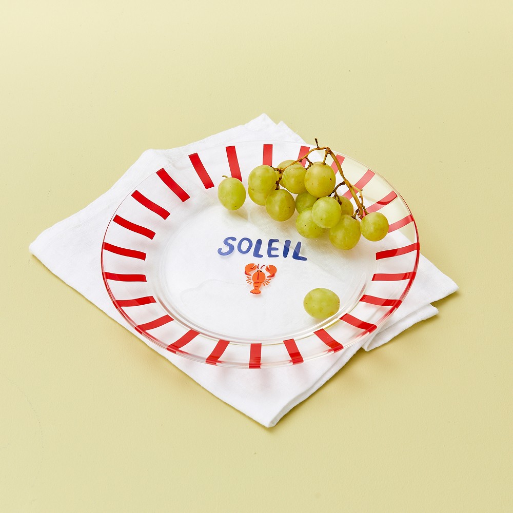 (Pre-order)  Summer Costa - Glass Plate Lobster 21cm