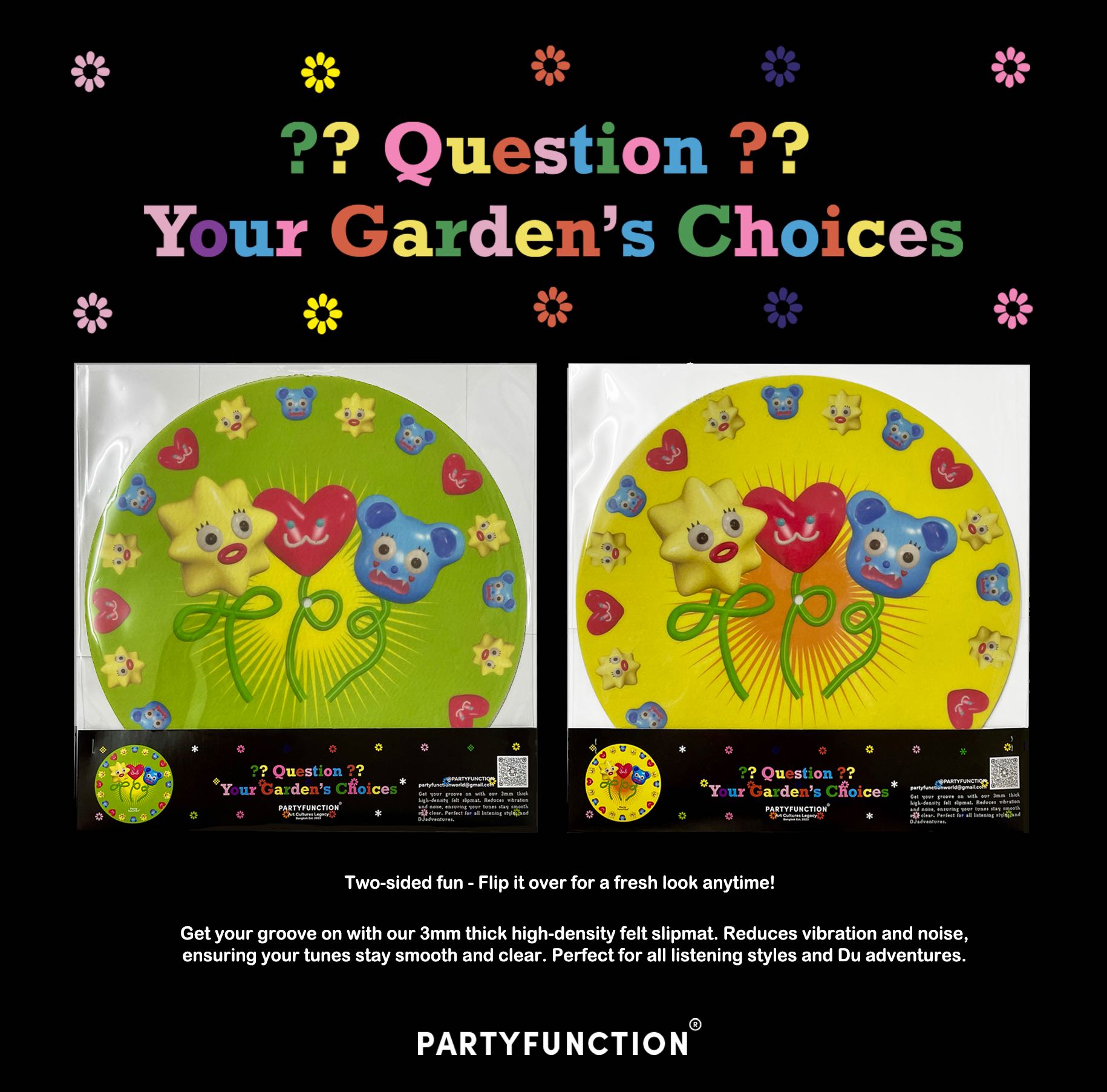 Question Your Garden's Choices Double-sided Slipmat