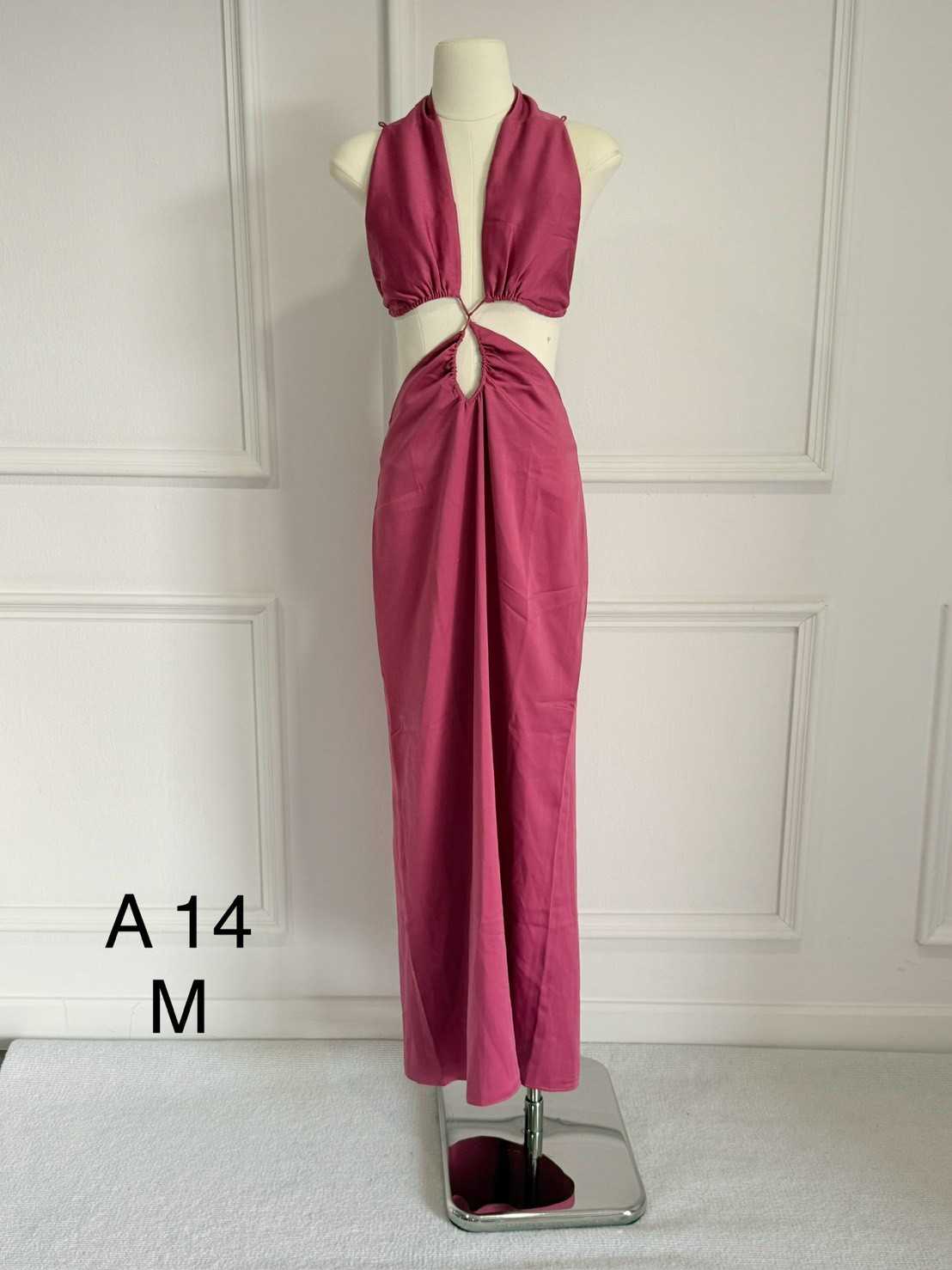 👑 One and Only | A14 Caption Dress	Pink สีพิเศษ