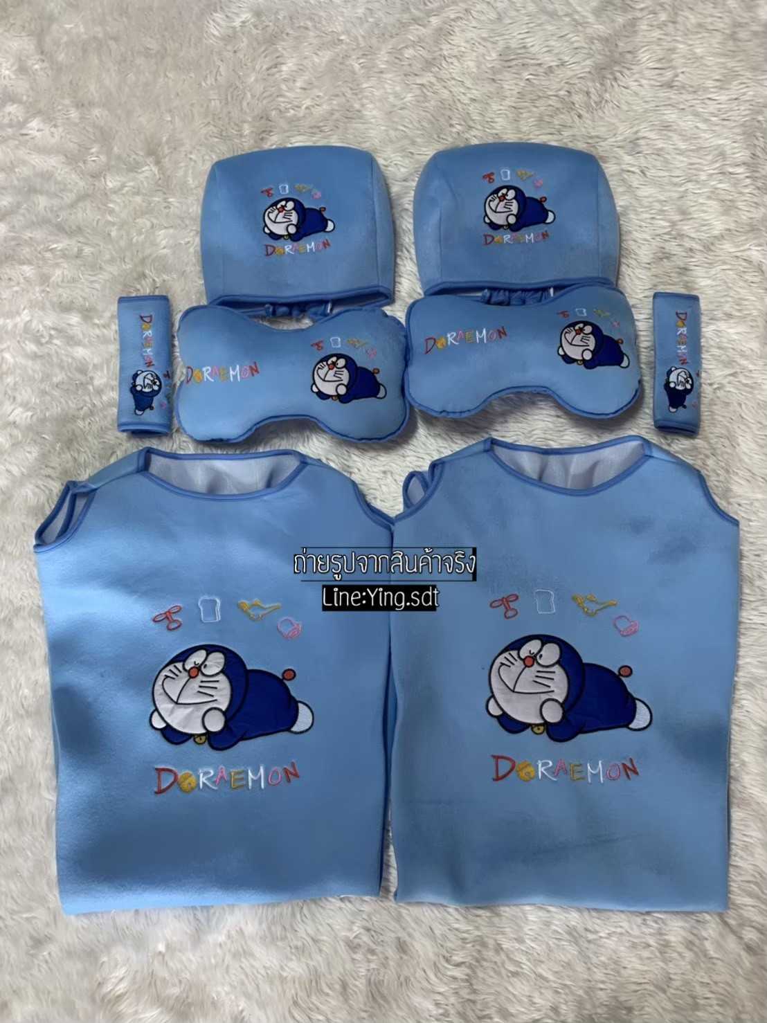 เซตอุปกรณ์ตกแต่งภายในรถยนต์ #เซต8ชิ้น999บาท #โดเรม่อน