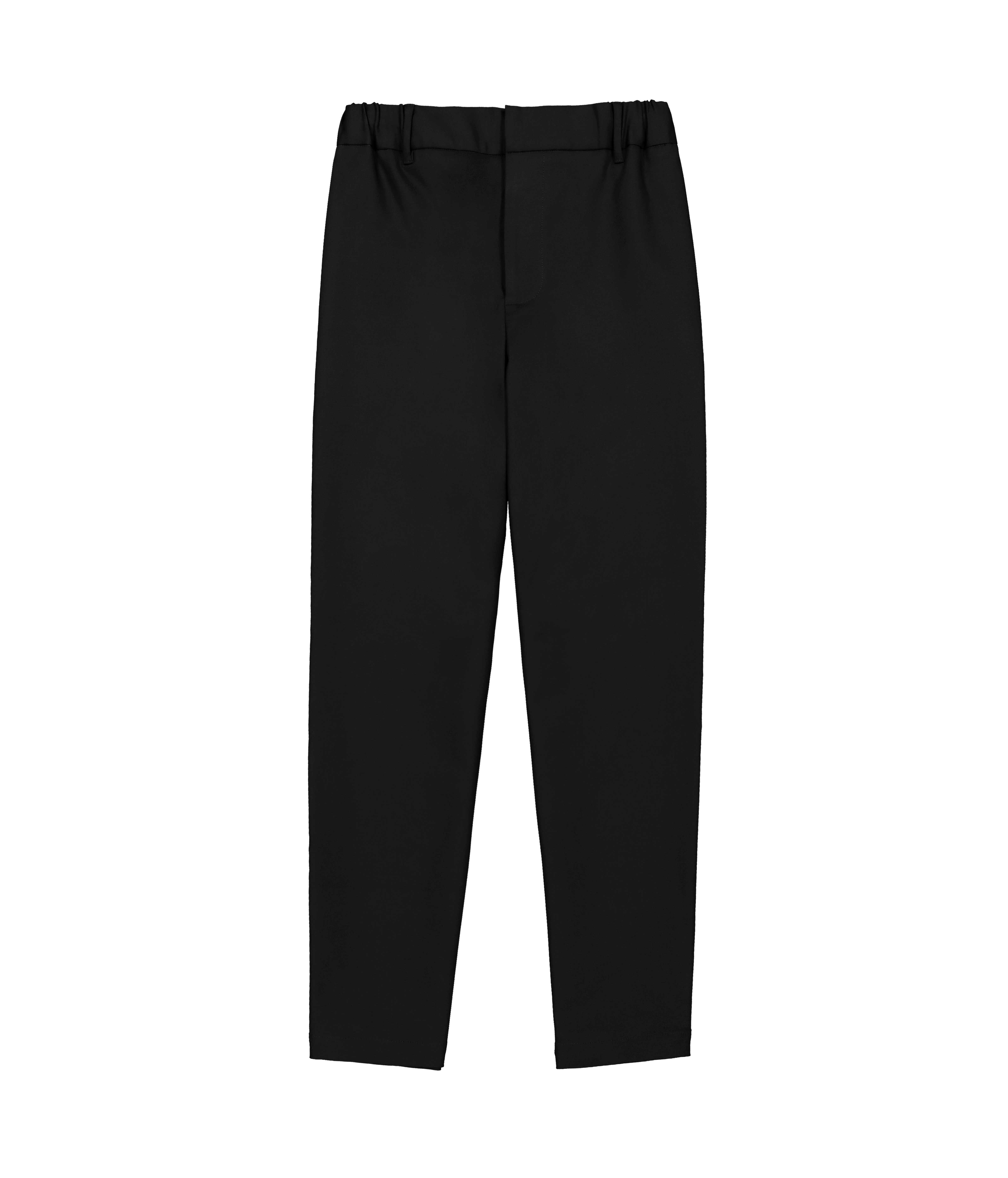 TAPERED BLACK TROUSERS
