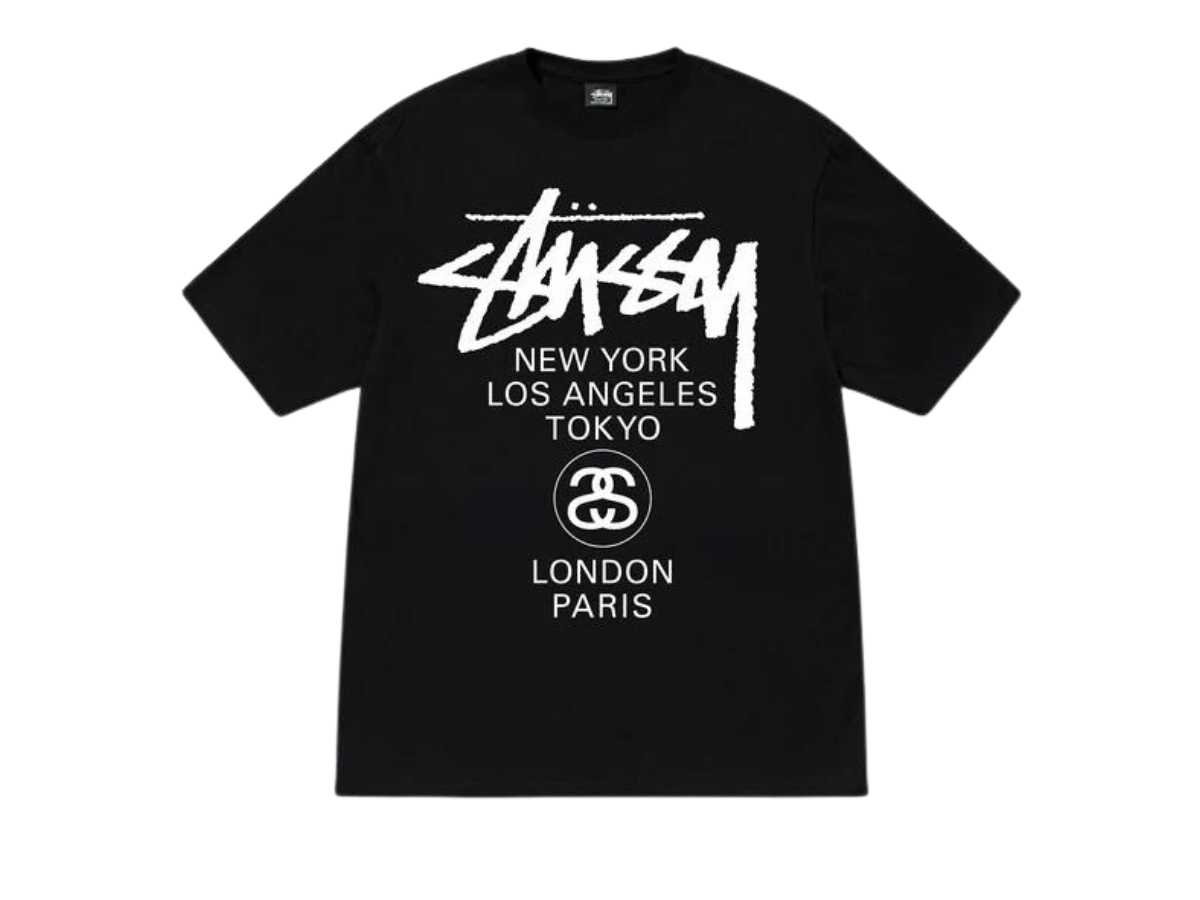 Stussy World Tour Tee Black