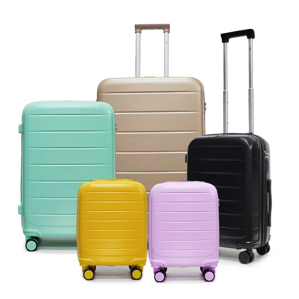 (20นิ้ว) HQ LUGGAGE กระเป๋าเดินทาง PC+ABS 4 ล้อคู่ กุญแจล็อค 3 รหัส รุ่น Cathy #2501