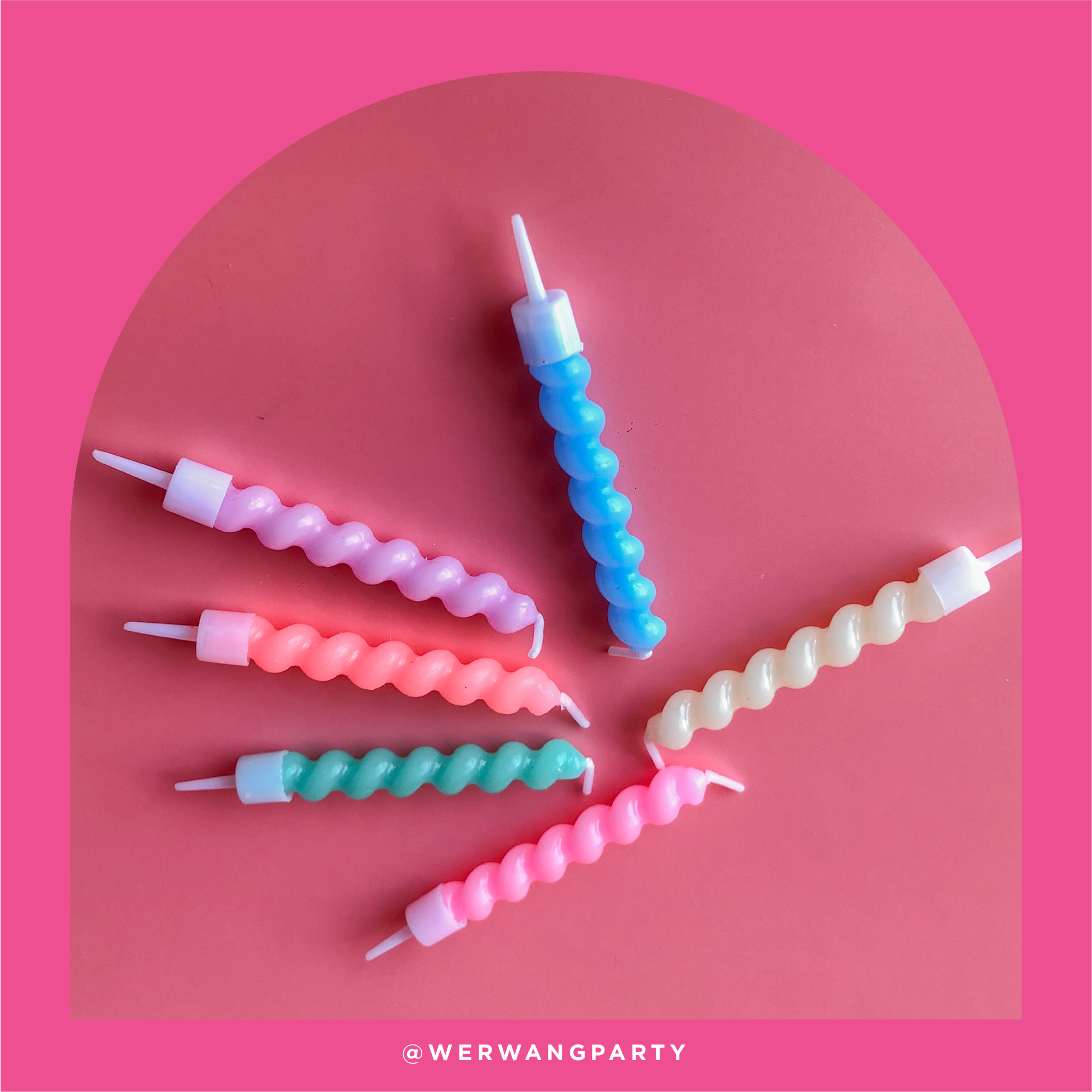 Pastel Swirl Candle