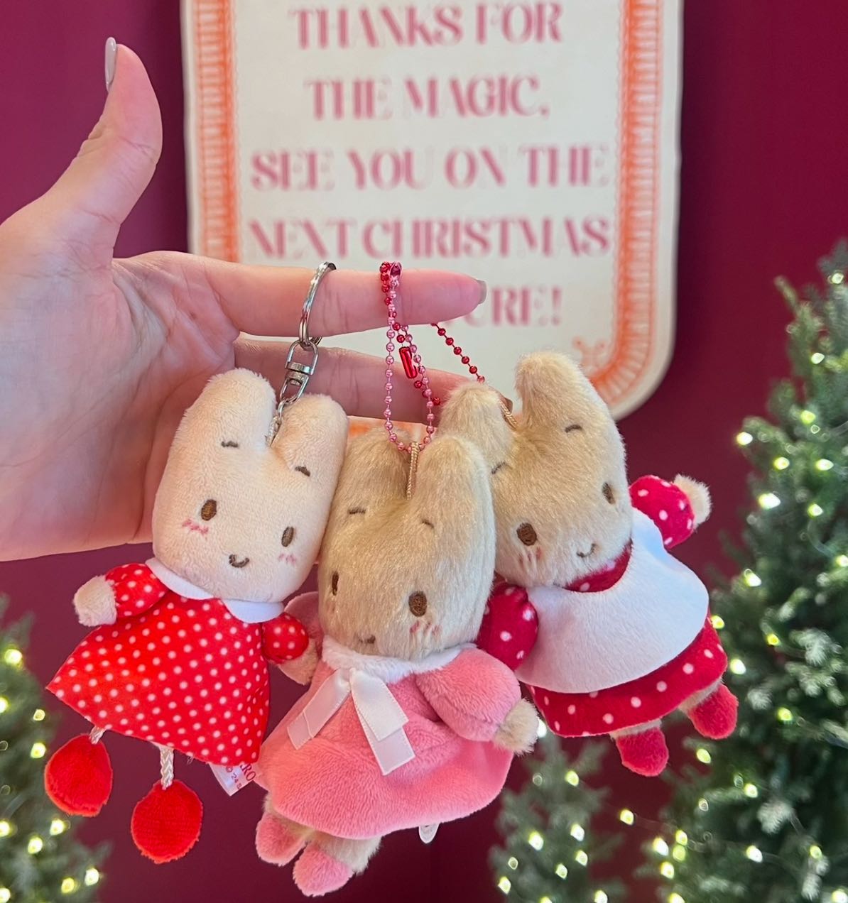Marron cream keychain