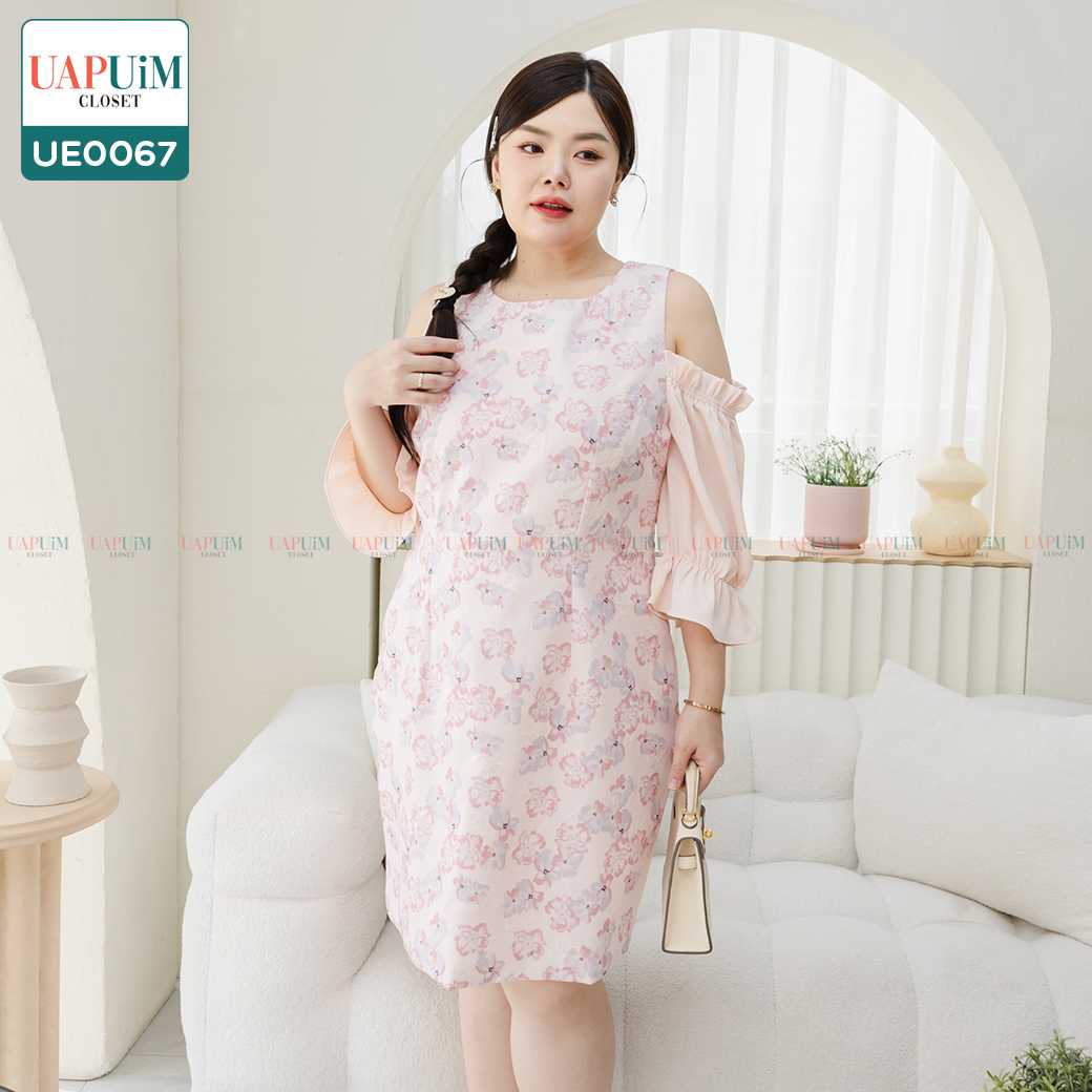 (UE0067) ชุดเดรส สาวอวบ