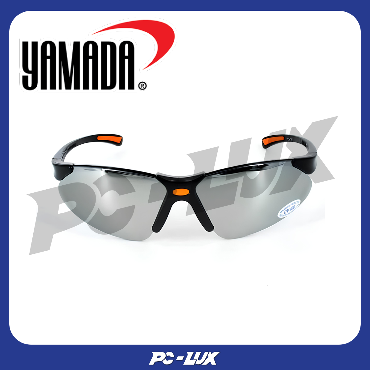 YAMADA แว่นตานิรภัย สีดำปรอท รุ่น YS-312