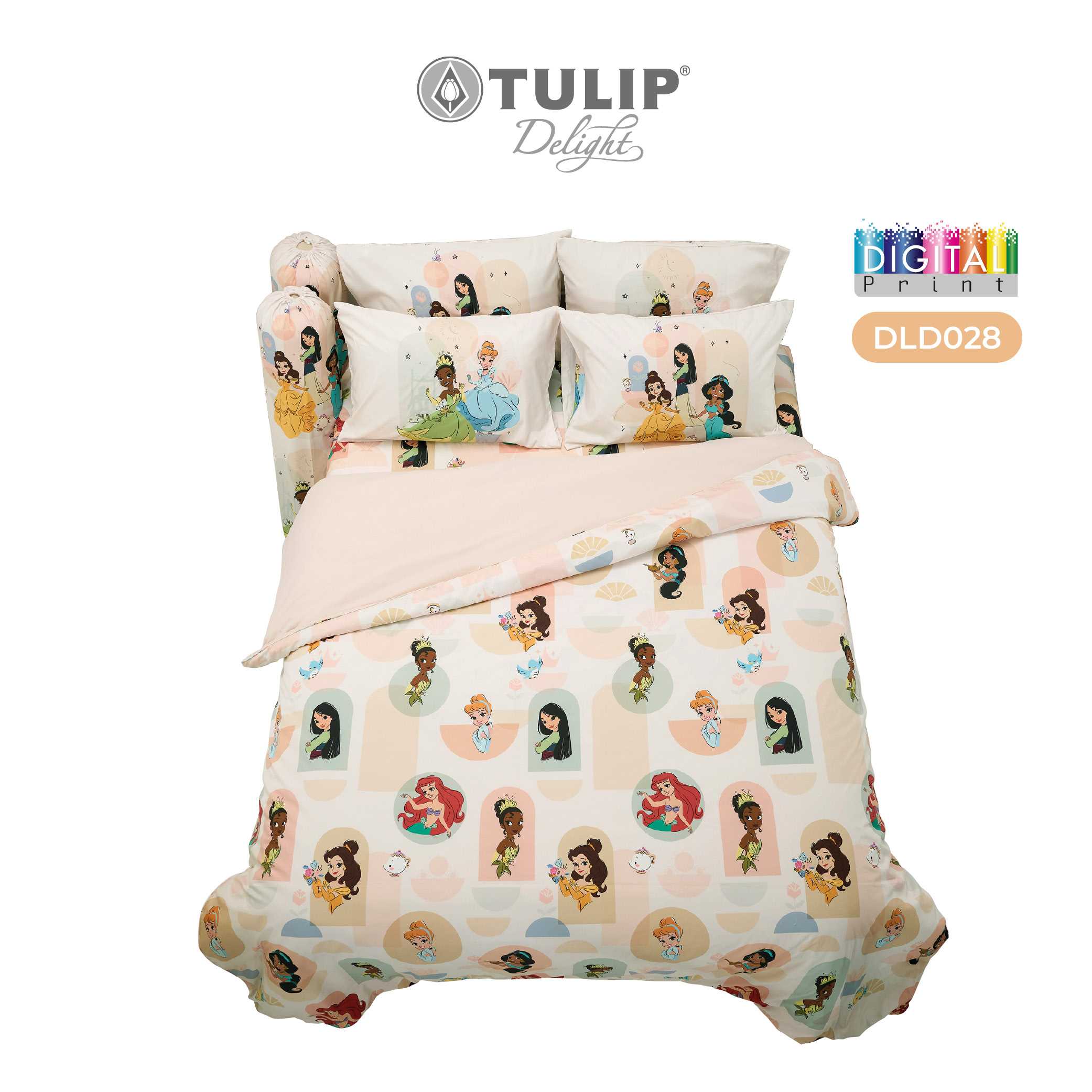 [NEW] ชุดเครื่องนอนทิวลิปดีไลท์ดิจิตอลปริ้นท์ DLD028 Princess