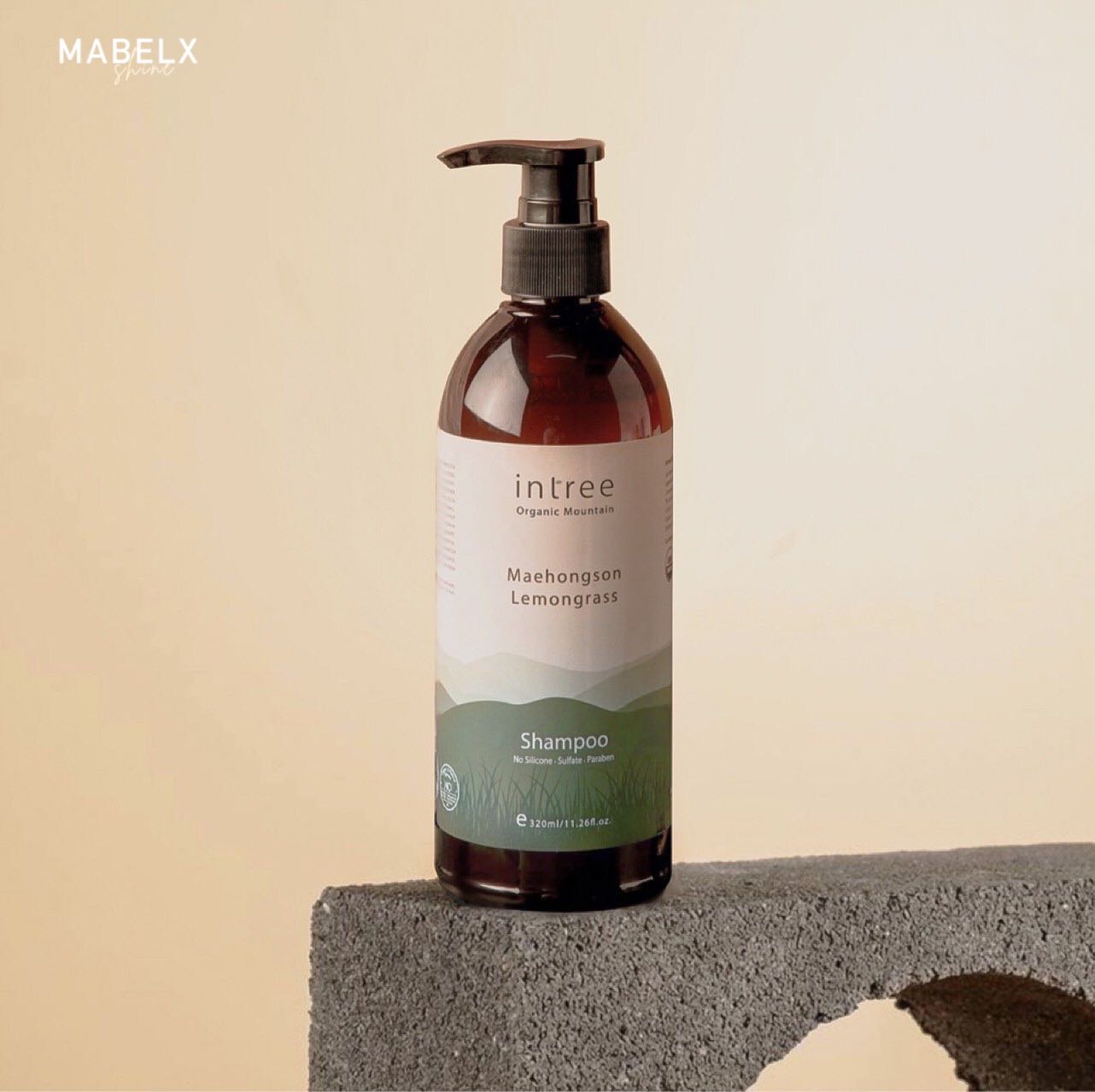 Phutawan แชมพูกลิ่นตะไคร้แดง ดีทอกซ์หนังศรีษะ Intree Shampoo lemongrass
