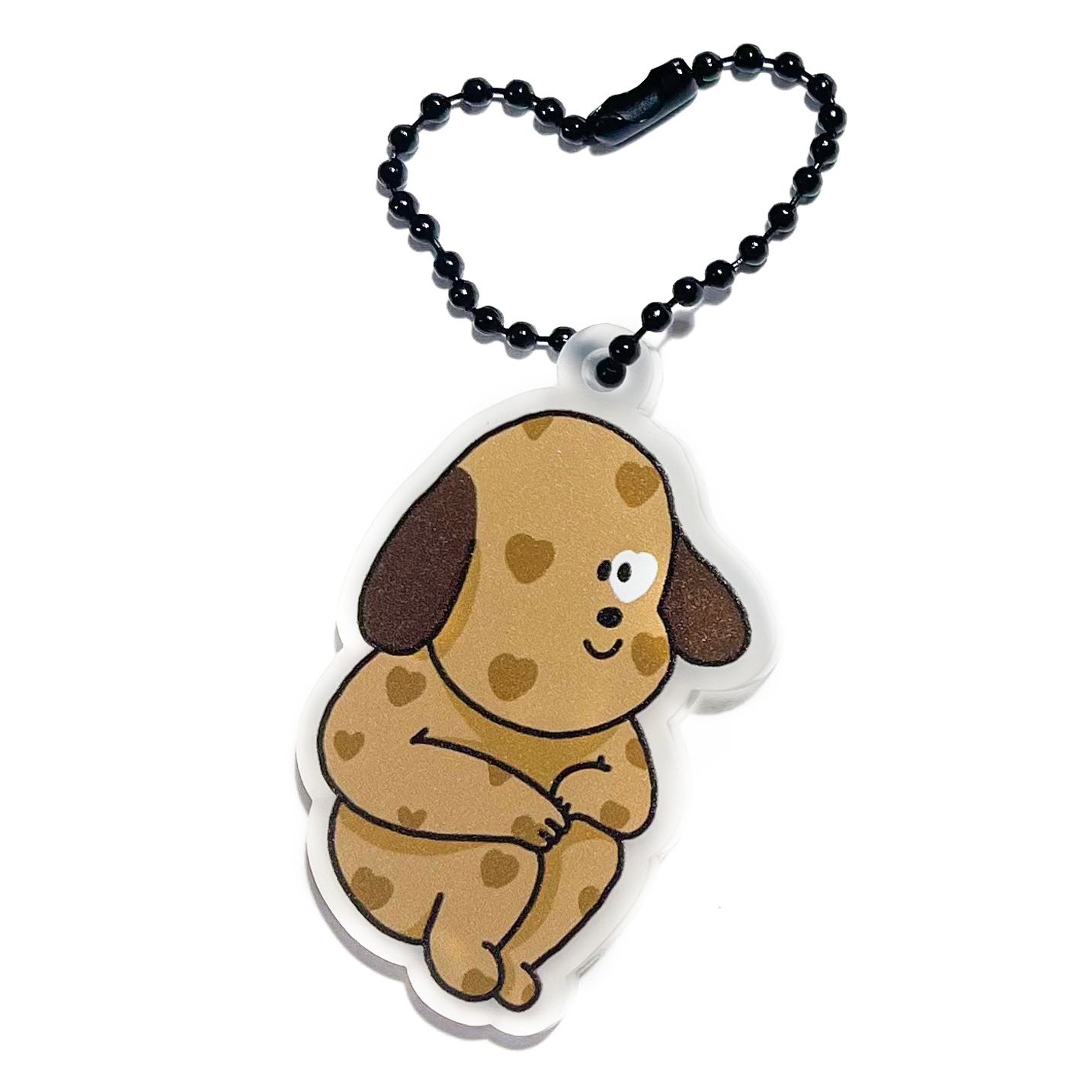 keyring1 - brown dog