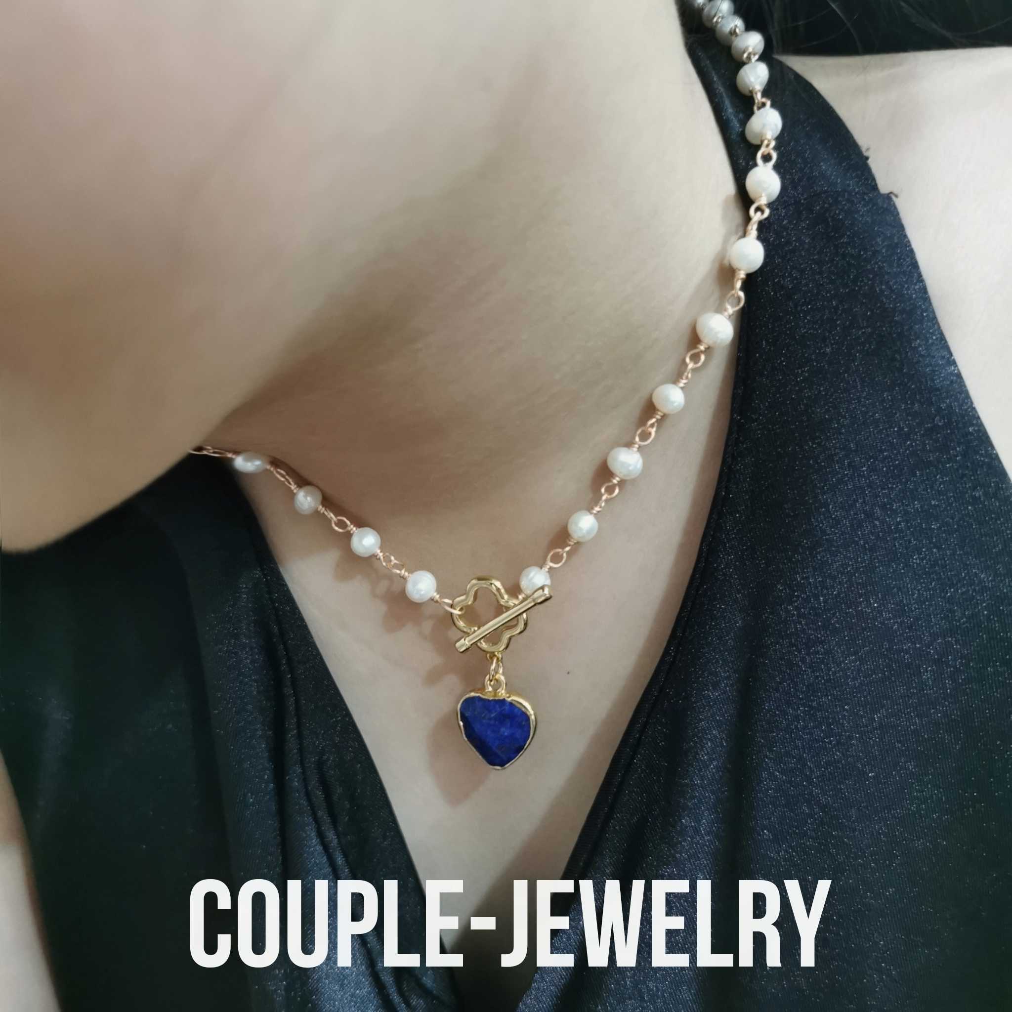Couple-jewelry​ :  Lovely​ pearl (Lapis)​