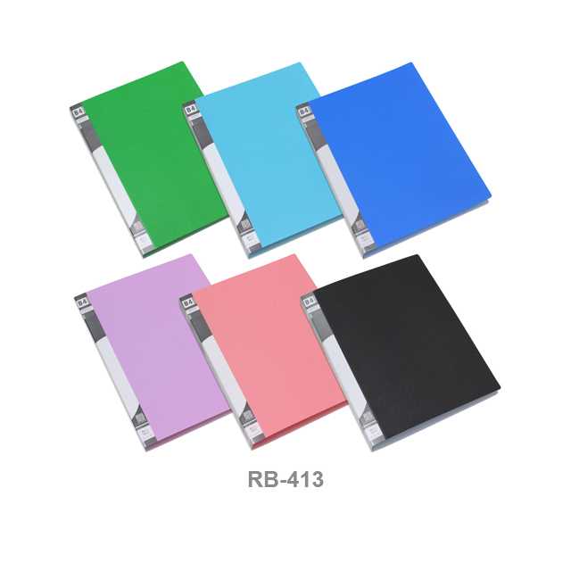 แฟ้ม 3 ห่วง B4 #RB-413 แนวตั้ง+Refill 1ซอง Smart Ring Binder (P/D03-10)